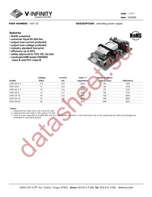 VOF-25-15 datasheet  